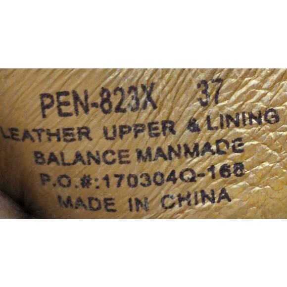 Alegria‎ Penny Slides 6.5/EU 37 Chunky Platform Slip on Leather Sandal Comfort - Picture 7 of 8